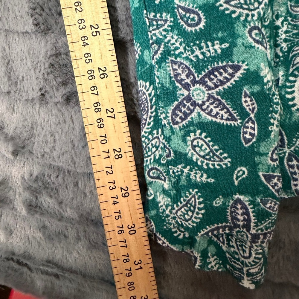 Style & Co Womens XXL Green Paisley Wide Leg Mid Rise Comfort Waist Pants NWT - Picture 4 of 9